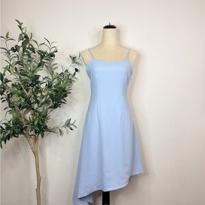Self-Portrait Light Blue asymmetrical Women's Dress size 6 run small like 4.